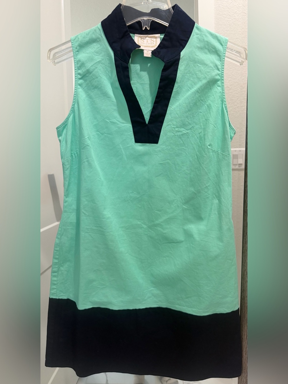 Sail to Sable Sleeveless Mint Green V-Neck  Dress